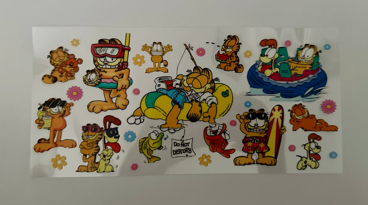 16oz UV DTF WRAP - GARFIELD