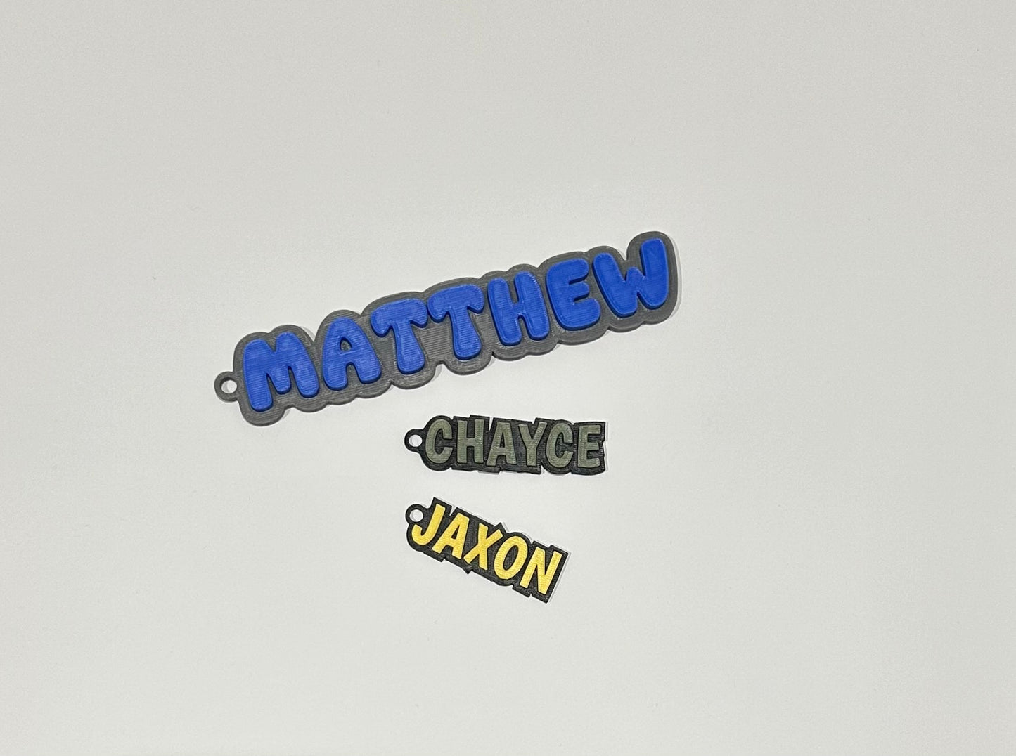 3D PRINTED DOUBLE LAYERED NAME TAG