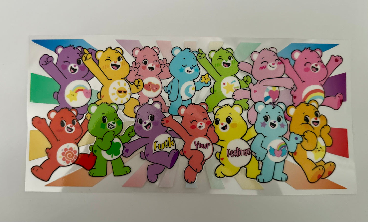16oz UV DTF WRAP - CARE BEARS