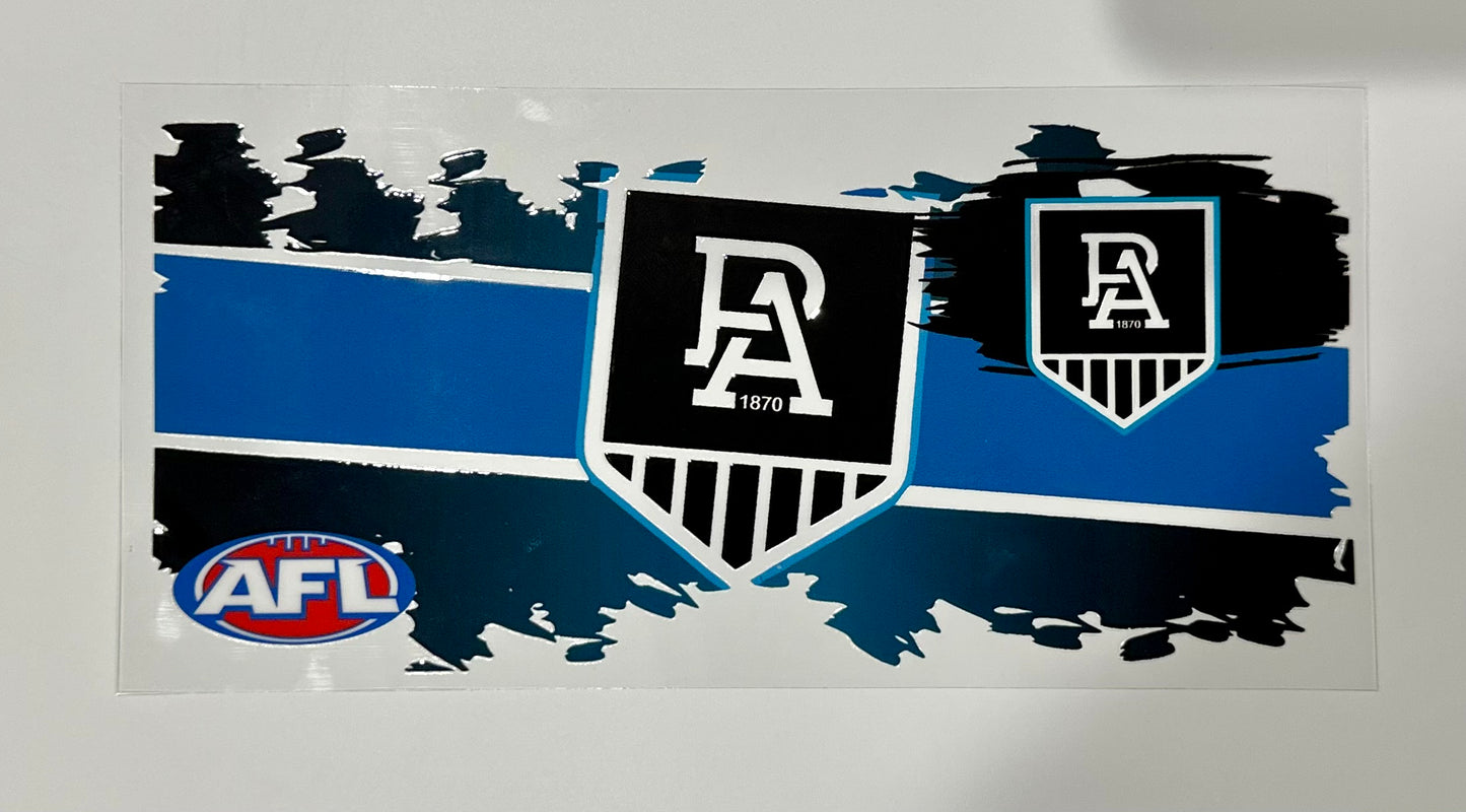 16oz UV DTF WRAP - PORT ADELAIDE AFL / SPORT