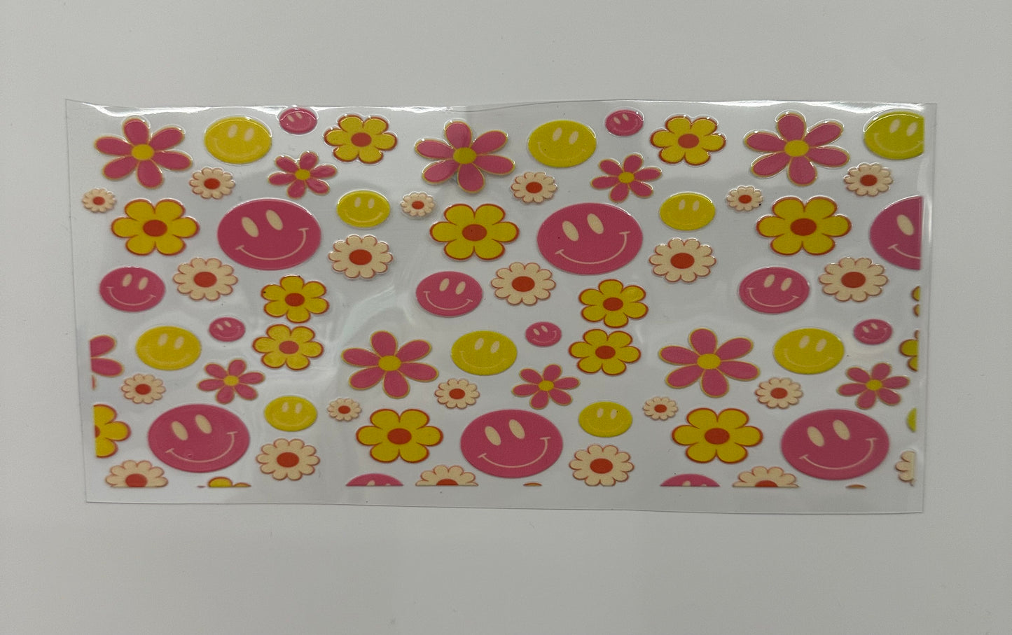 16oz UV DTF WRAP - EASTER / RETRO SMILEY FACE