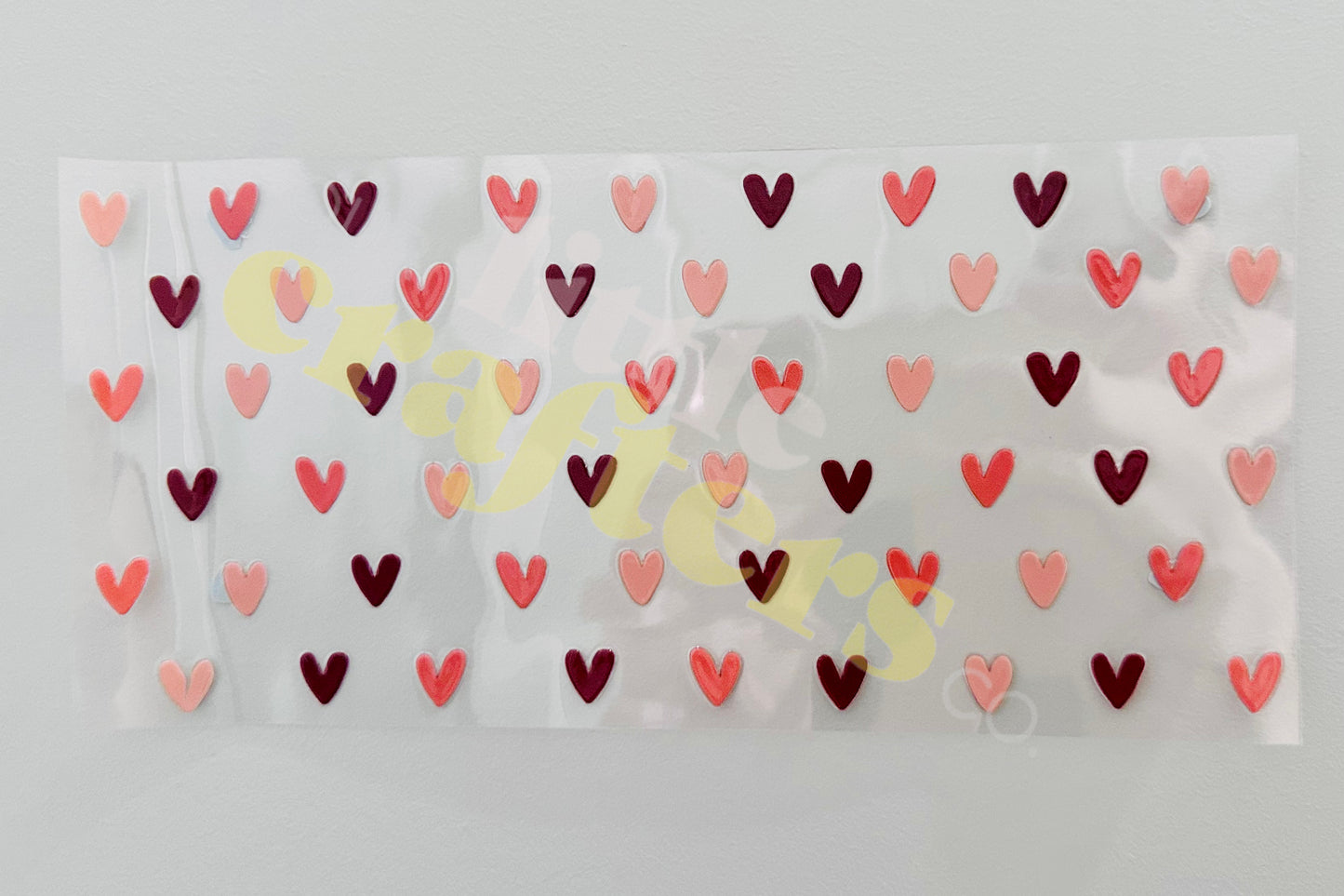 16oz UV DTF WRAP - LOVE HEARTS