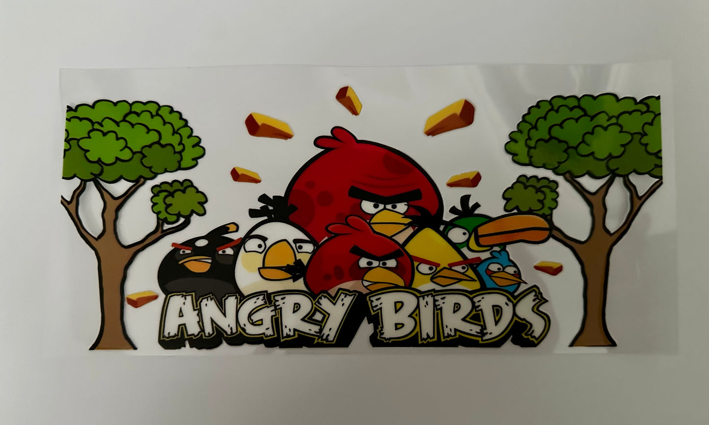 16oz UV DTF WRAP - ANGRY BIRDS