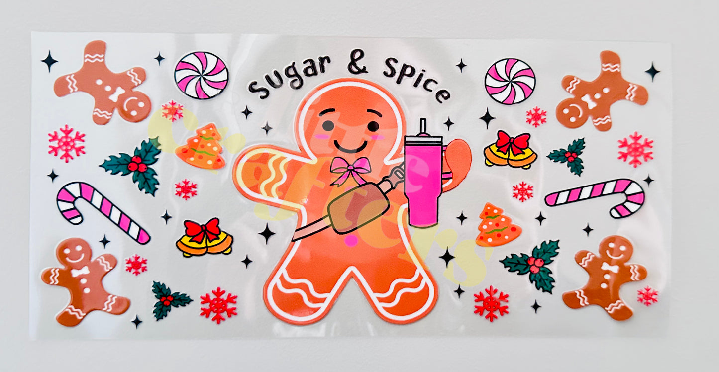 16oz UV DTF WRAP - SUGAR & SPICE