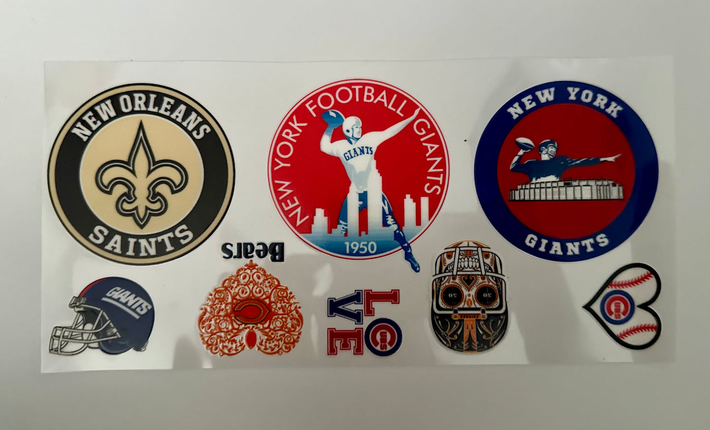 16oz UV DTF WRAP - NEW YORK FOOTBALL / SPORT