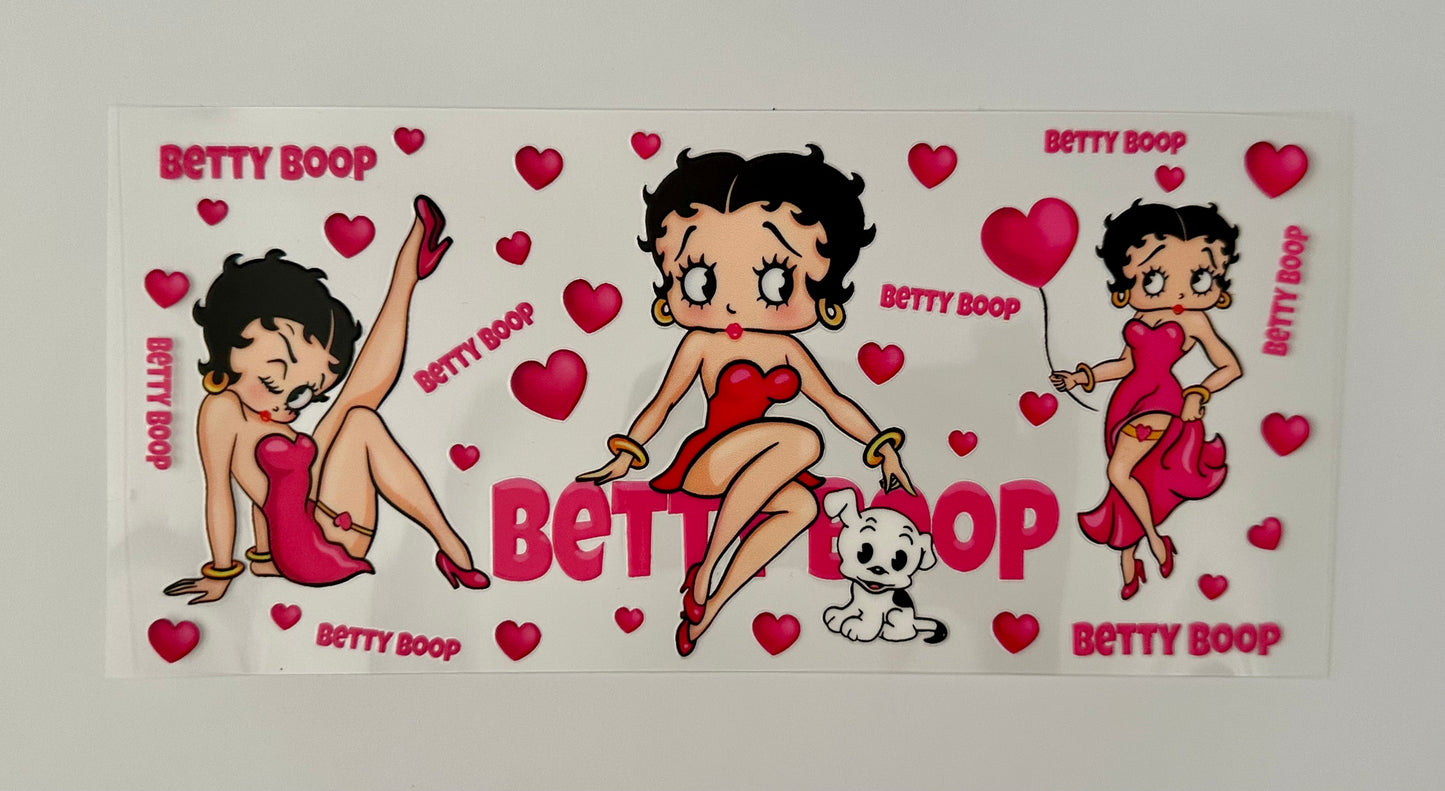 16oz UV DTF WRAP - BETTY BOOP
