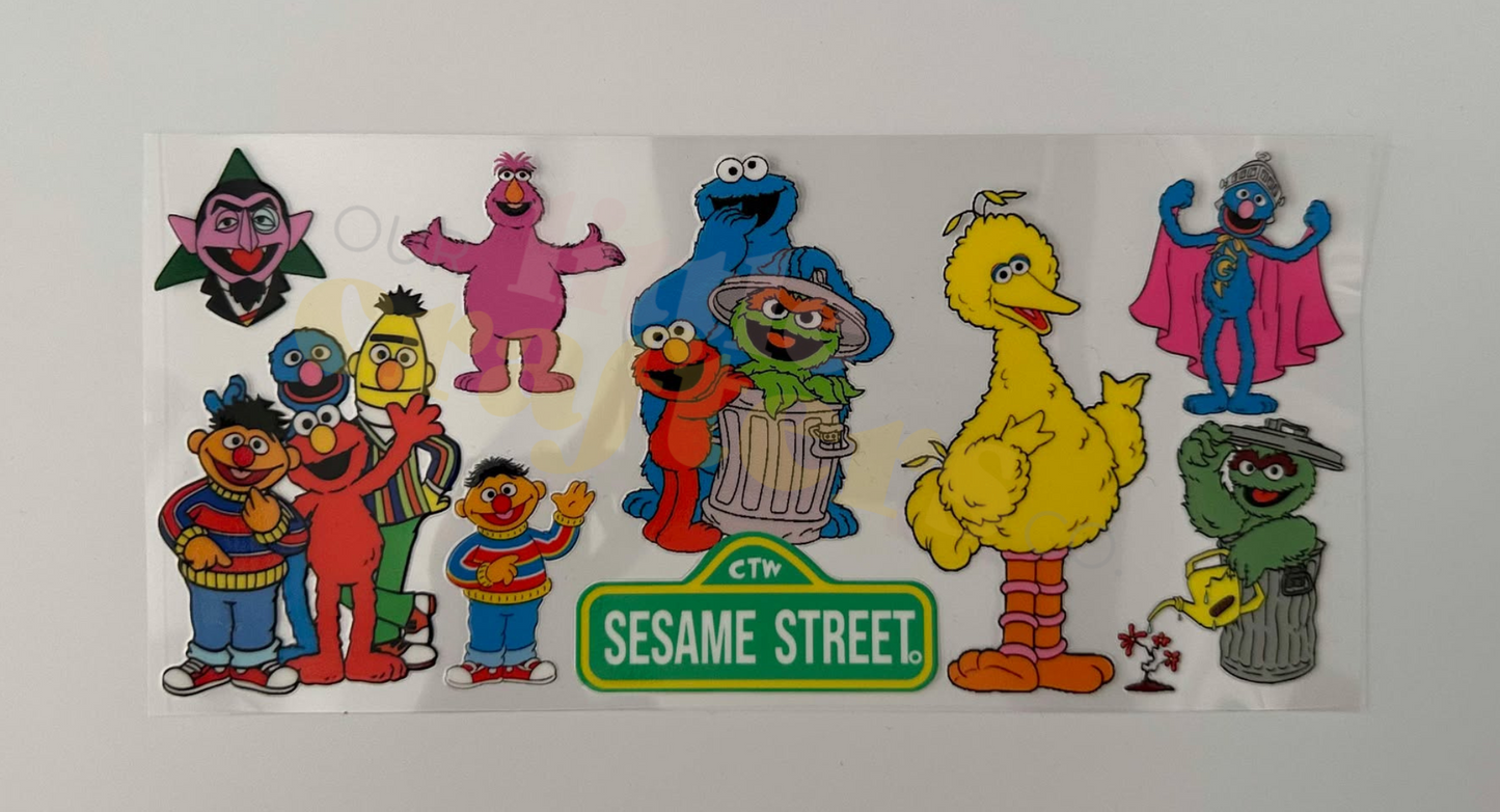16oz UV DTF WRAP - SESAME STREET
