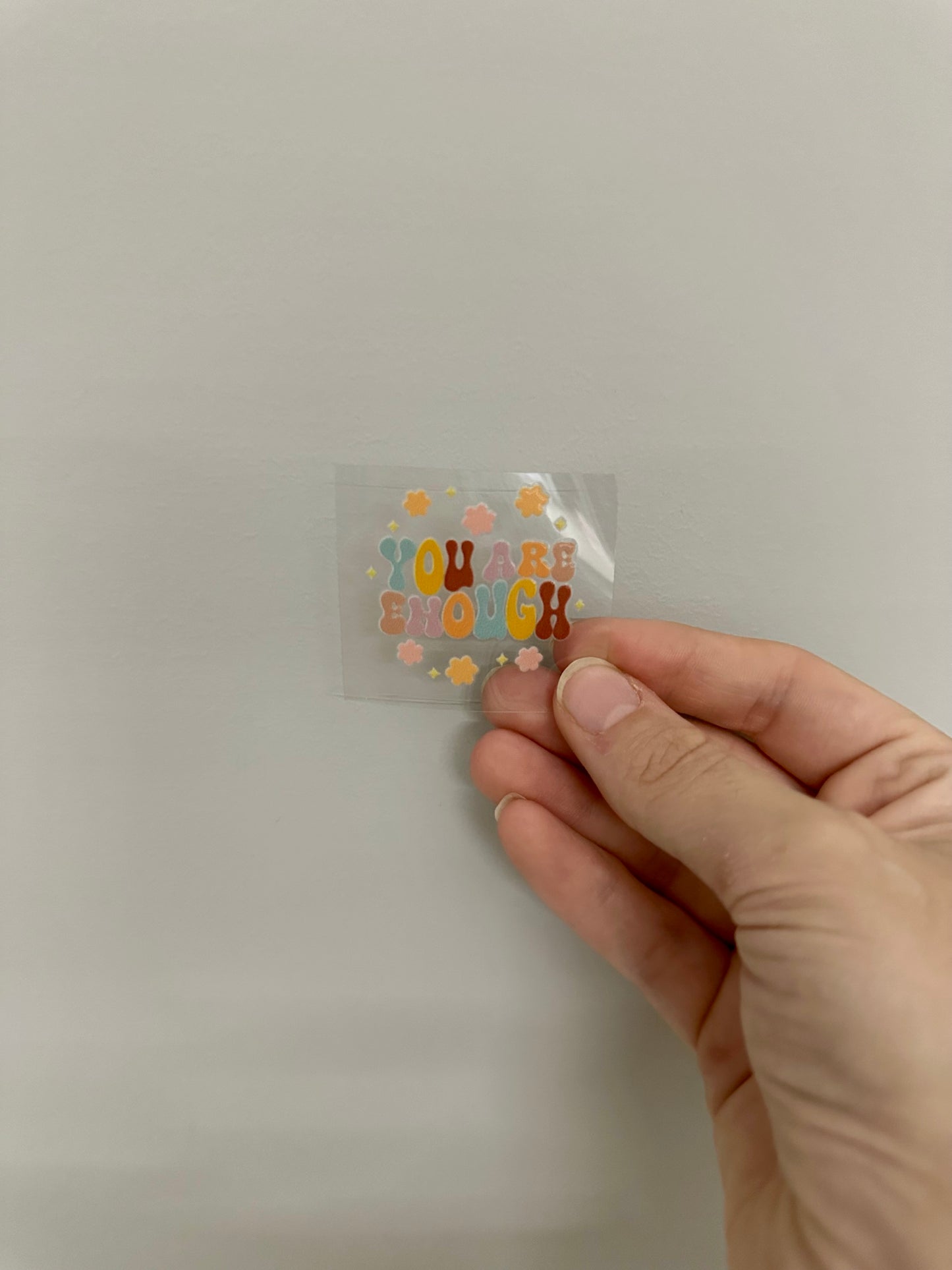 UV DTF KEYRING DECAL - YOU ARE ENOUGH