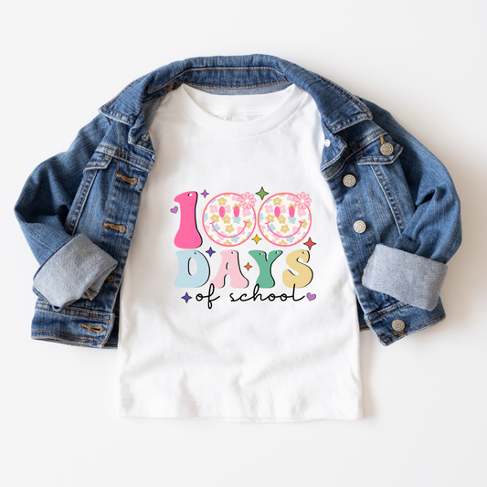 DTF PRINT - 100 DAYS OF SCHOOL WITH SMILE EYES