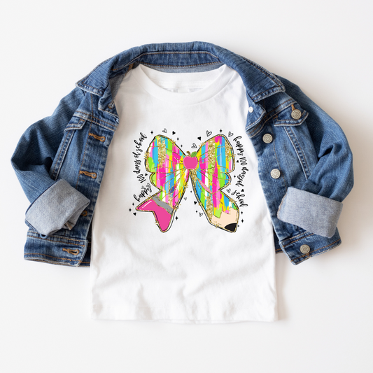 DTF PRINT - 100 DAYS OF SCHOOL BOW
