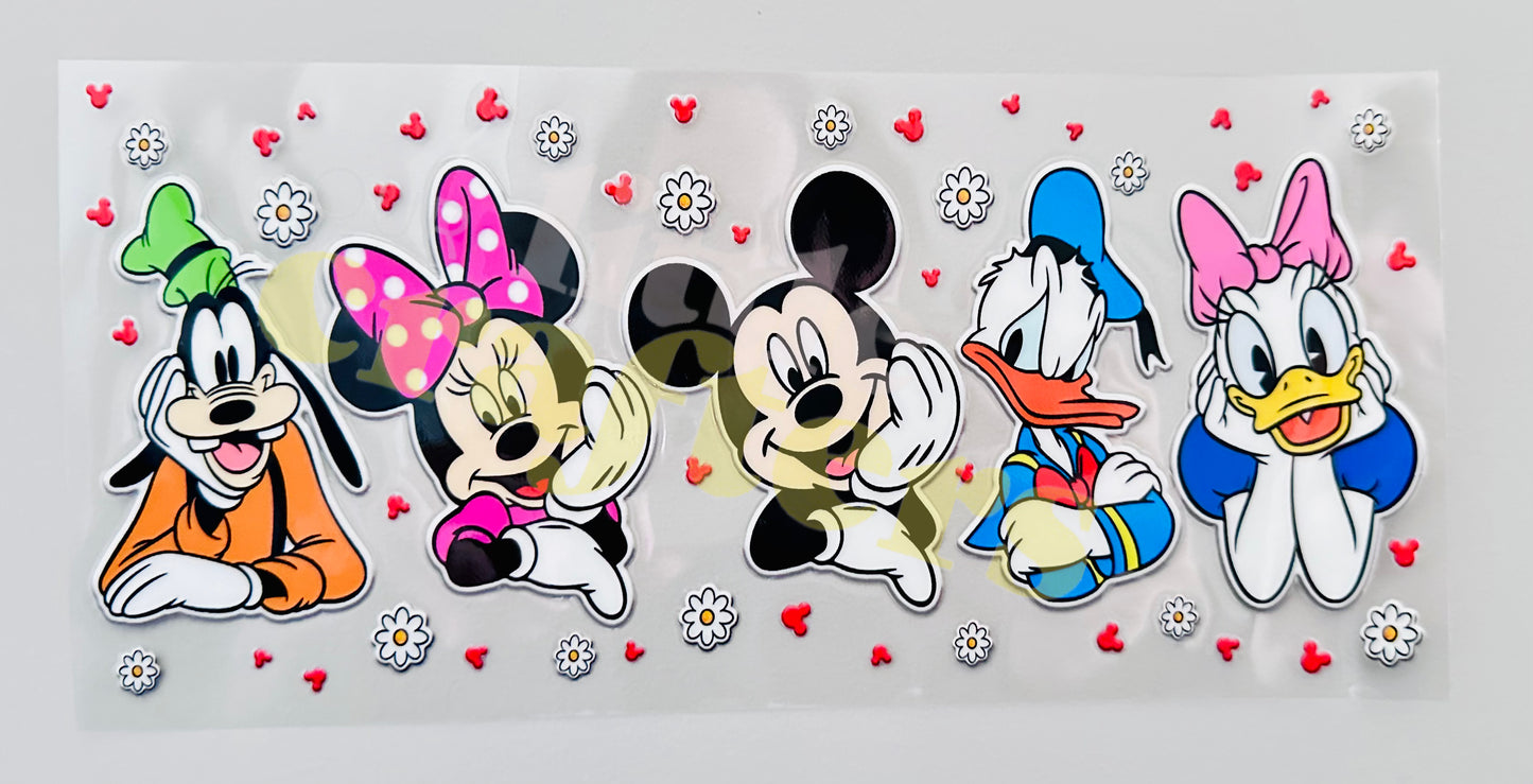 16oz UV DTF WRAP - MICKEY AND HIS FRIENDS