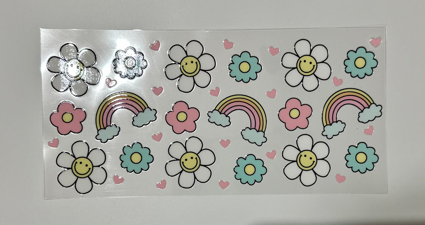 16oz UV DTF WRAP - RAINBOWS