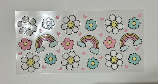 16oz UV DTF WRAP - RAINBOWS