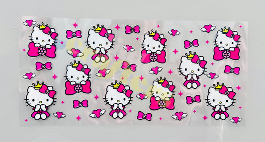 16oz UV DTF WRAP - HELLO KITTY