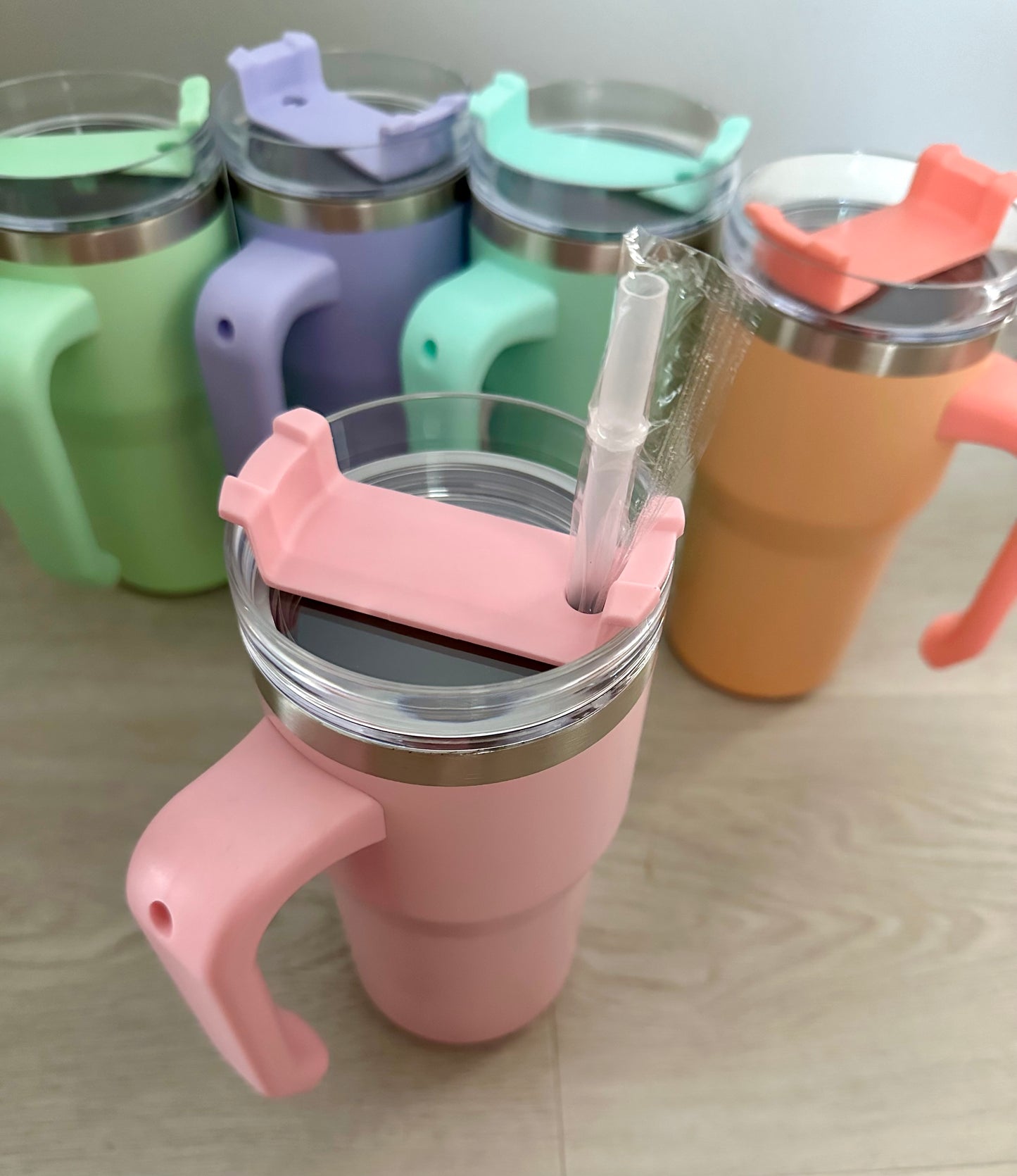 20oz Pastel Tumbler with Handle