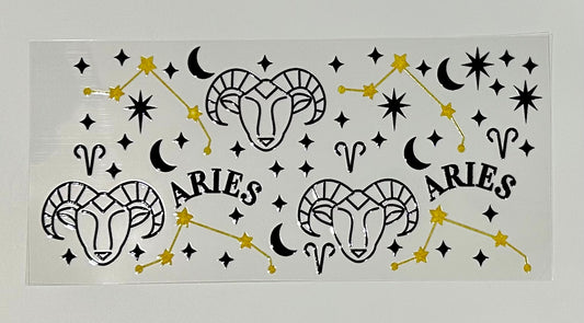 16oz UV DTF WRAP - ARIES HOROSCOPE