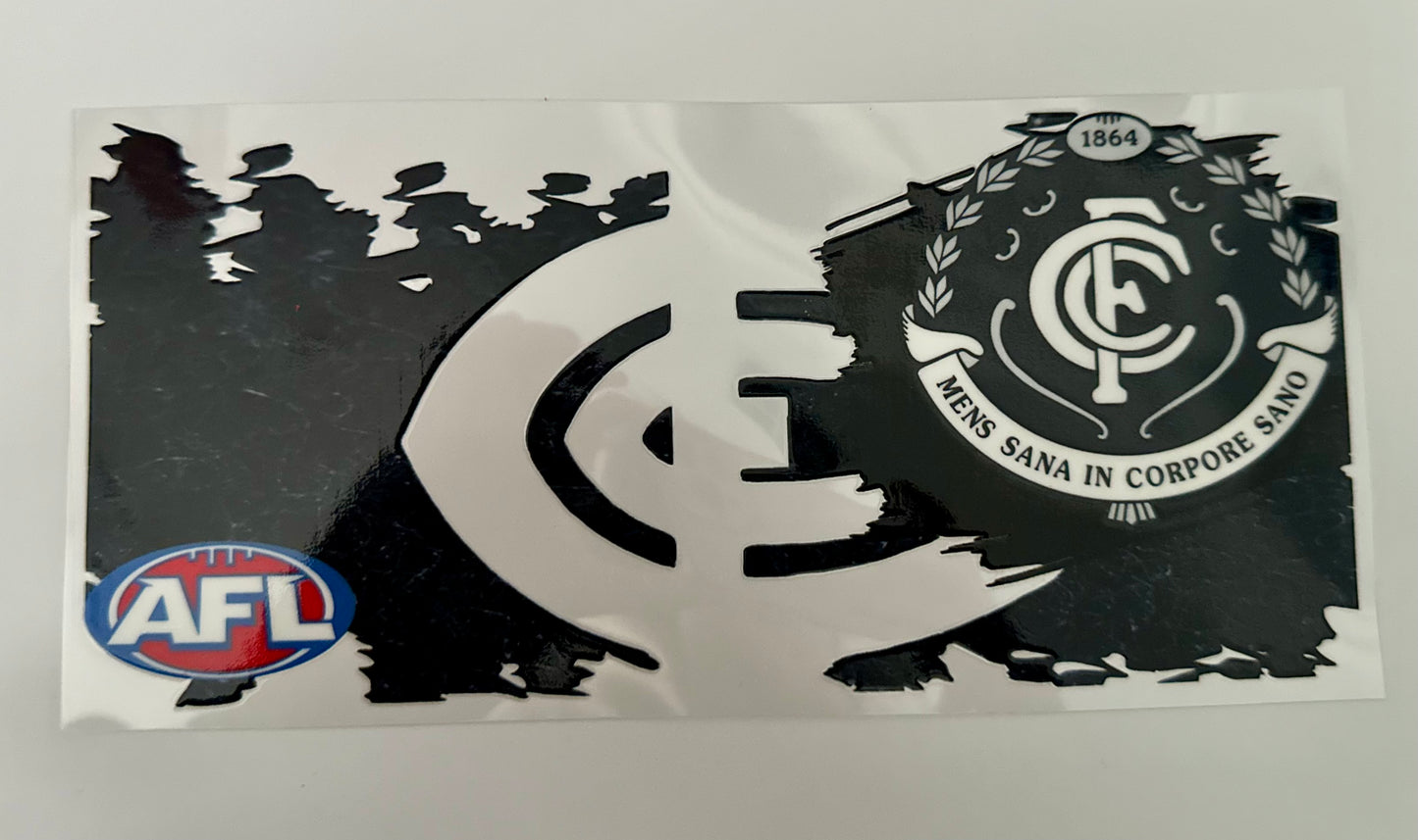 16oz UV DTF WRAP - CARLTON AFL / SPORT