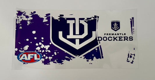 16oz UV DTF WRAP - FREMANTLE AFL / SPORT