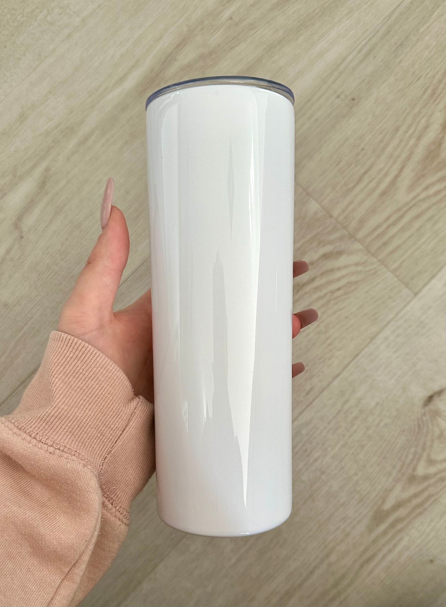 WHITE 20oz SKINNY TUMBLERS