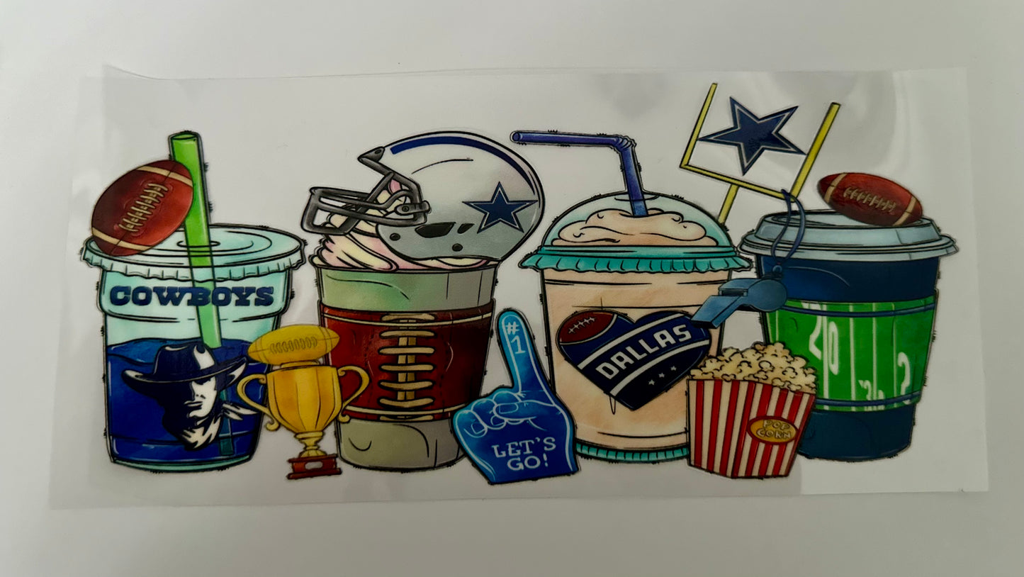 16oz UV DTF WRAP - DALLAS COWBOYS / SPORT