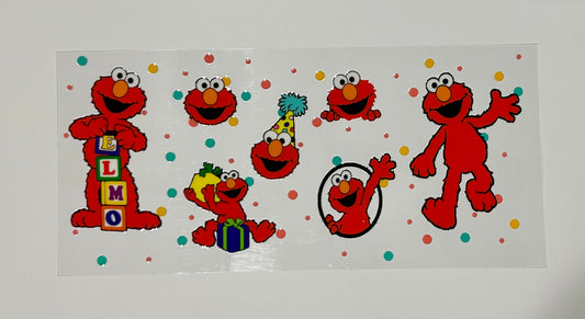 16oz UV DTF WRAP - ELMO / SESAME STREET