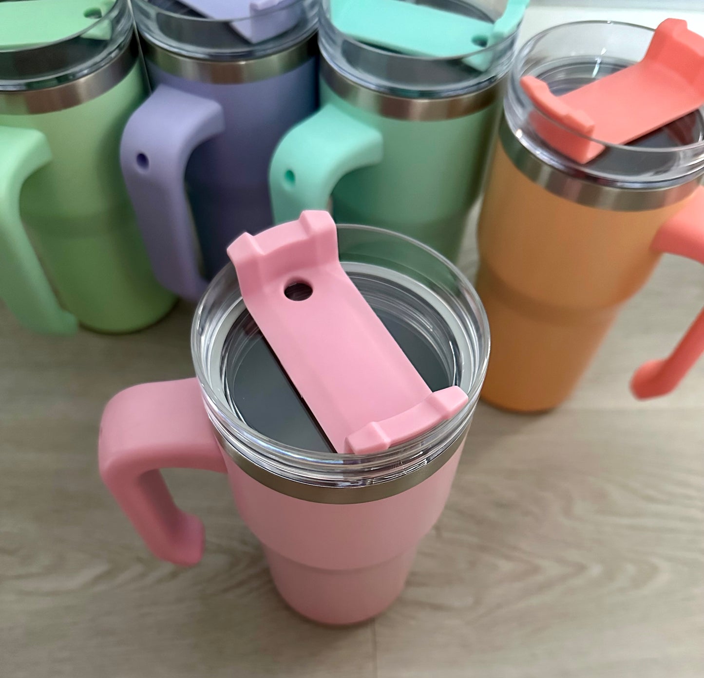 20oz Pastel Tumbler with Handle