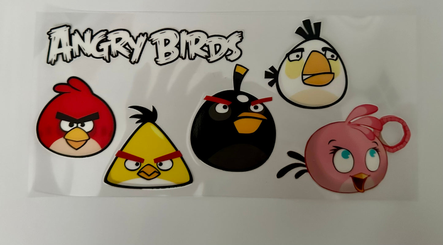 16oz UV DTF WRAP - ANGRY BIRDS