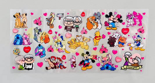 16oz UV DTF WRAP - DISNEY CHARACTERS