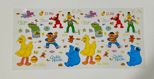 16oz UV DTF WRAP - SESAME STREET