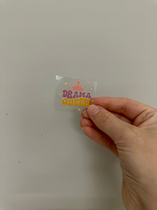 UV DTF KEYRING DECAL - DRAMA QUEEN