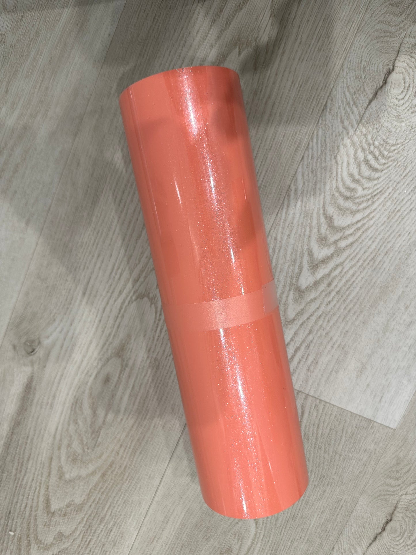 PEACH SHIMMER PATTERNED VINYL