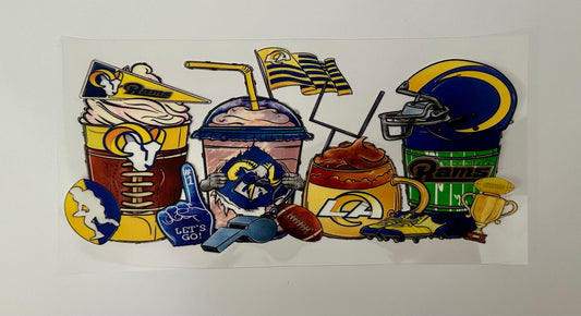 16oz UV DTF WRAP - LA RAMS / SPORT