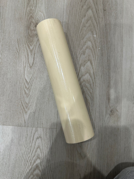 CREAM SHIMMER PATTERNED VINYL