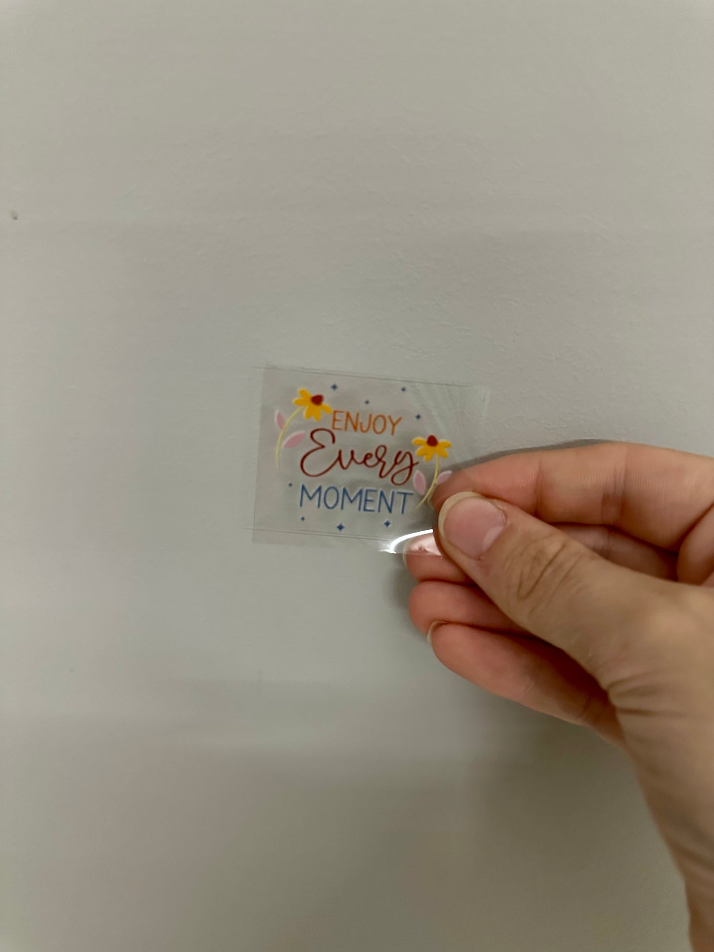 UV DTF KEYRING DECAL - ENJOY EVERY MOMENT