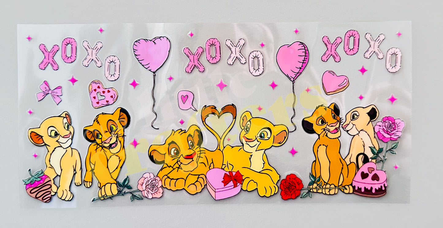 16oz UV DTF WRAP - LION KING XOXO