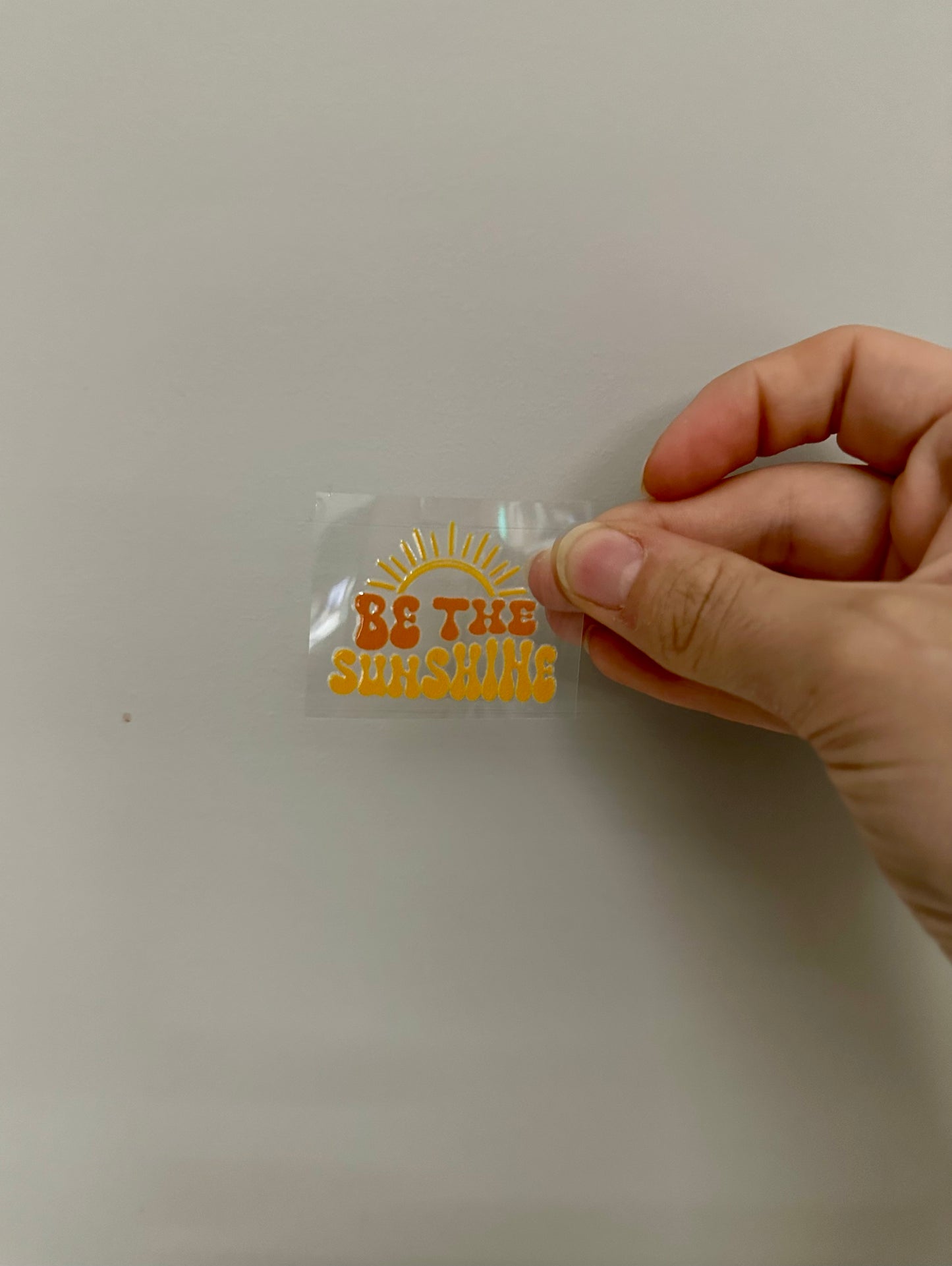 UV DTF KEYRING DECAL - BE THE SUNSHINE