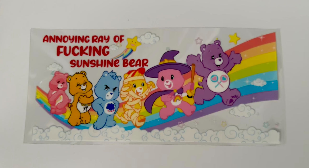 16oz UV DTF WRAP - CARE BEARS