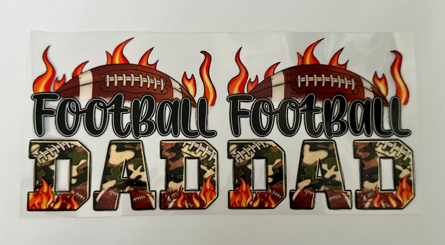 16oz UV DTF WRAP - FOOTBALL DAD / SPORT