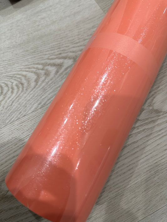 PEACH SHIMMER PATTERNED VINYL