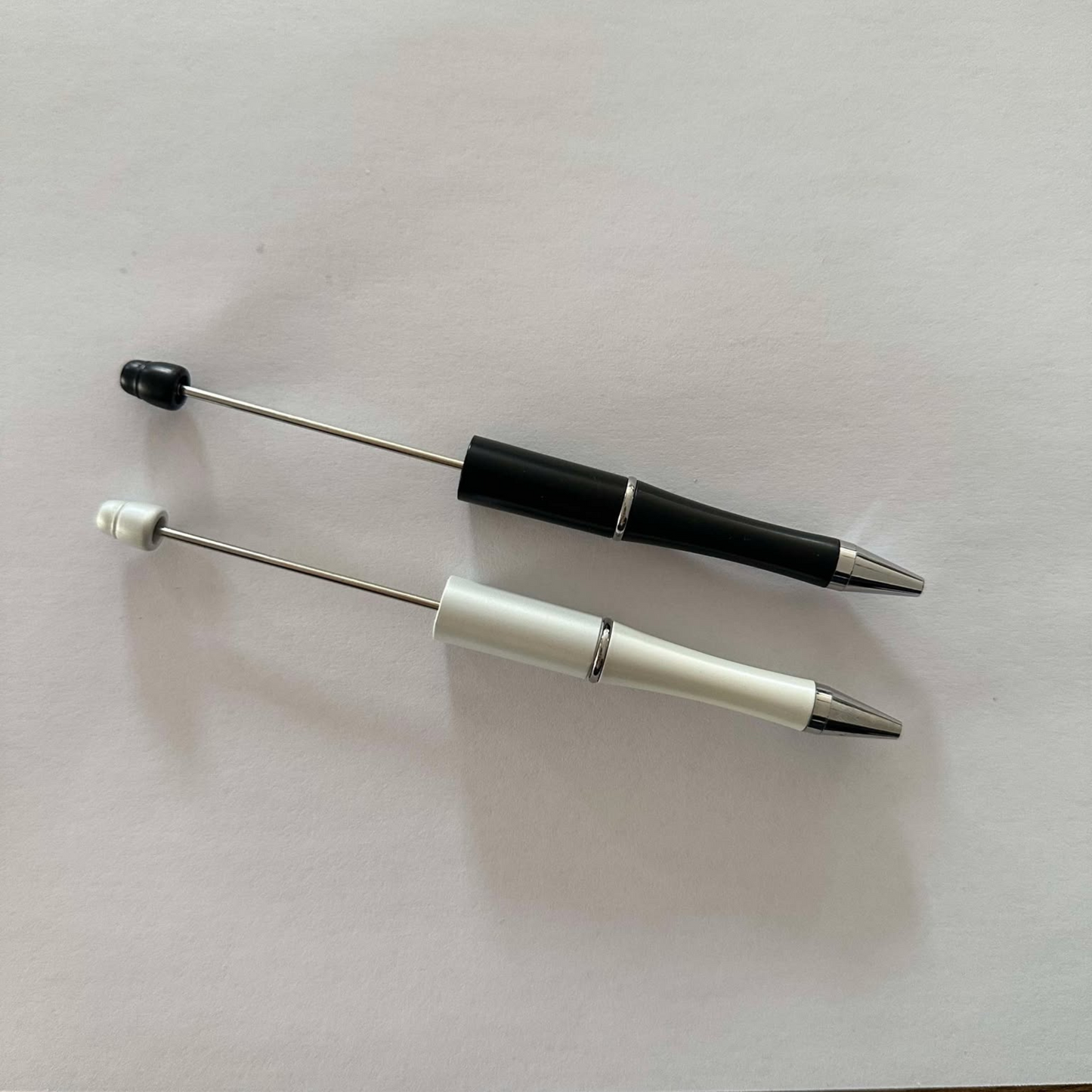 BEADABLE PEN | BEADABLE BLANK - BLACK & WHITE