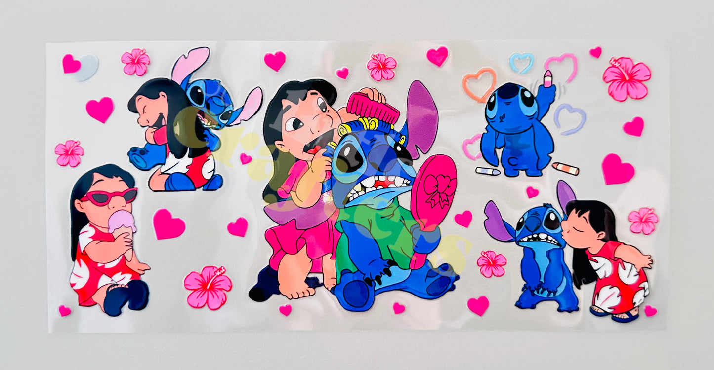 16oz UV DTF WRAP - LILO & STITCH