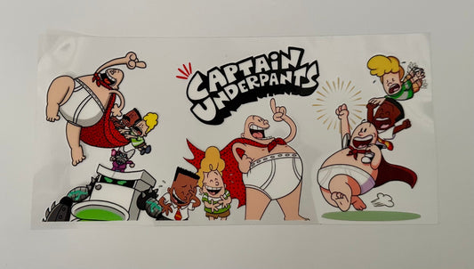 16oz UV DTF WRAP - CAPTAIN UNDERPANTS