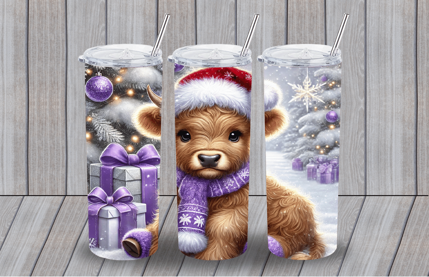 CHRISTMAS COW SUBLIMATION WRAP (70)