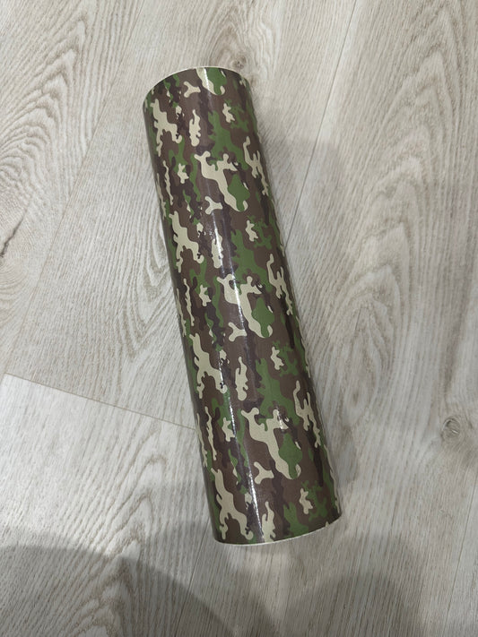 ARMY PRINT PATTERNED VINYL