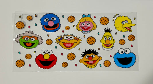16oz UV DTF WRAP - SESAME STREET