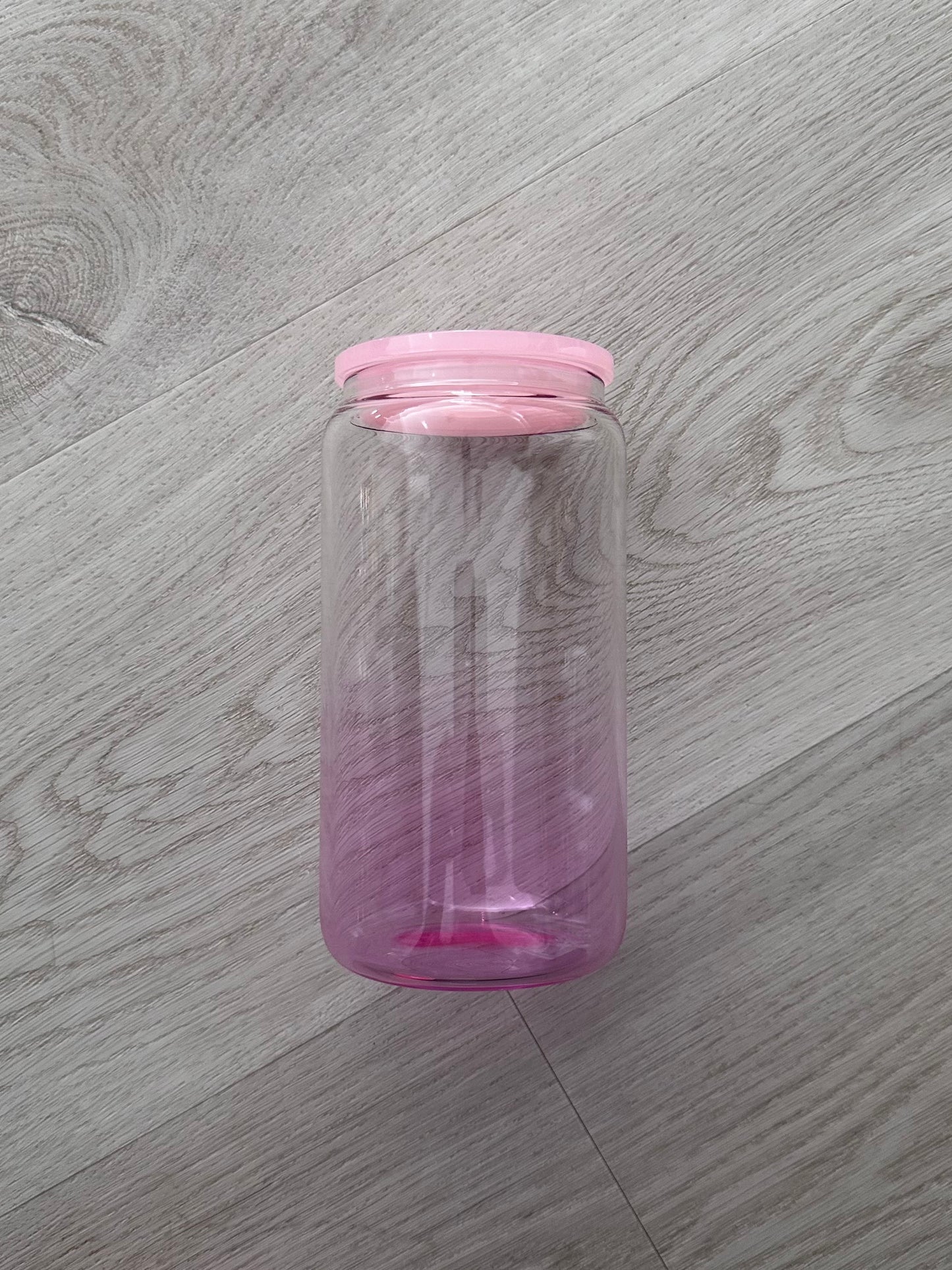 16oz OMBRE GLASS CUP