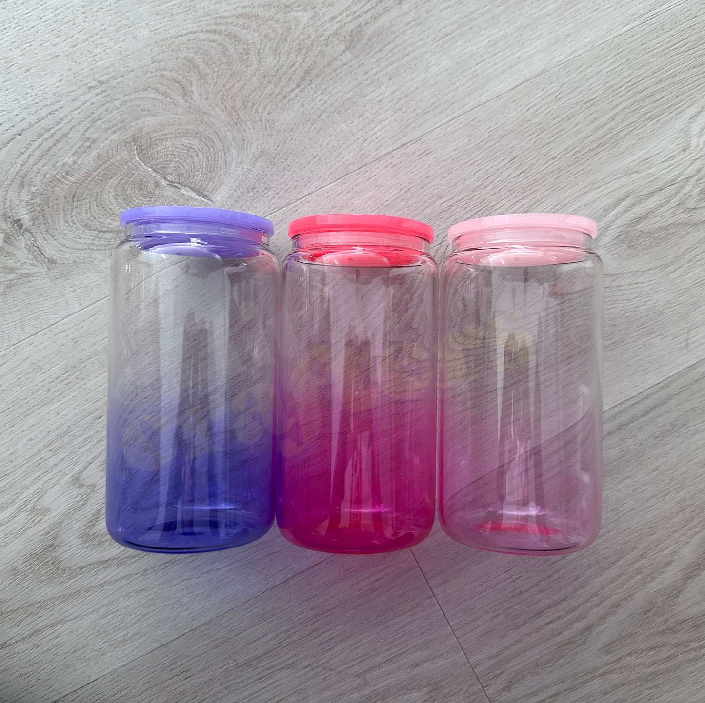 16oz OMBRE GLASS CUP