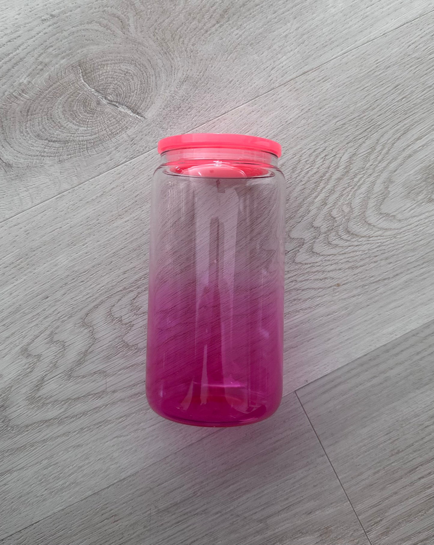 16oz OMBRE GLASS CUP