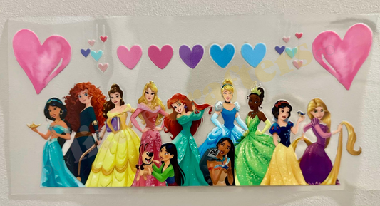 16oz UV DTF WRAP - DISNEY PRINCESS