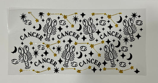 16oz UV DTF WRAP - CANCER HOROSCOPE